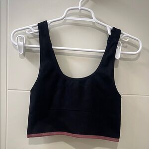 Outdoor Voices Black Tank Crop